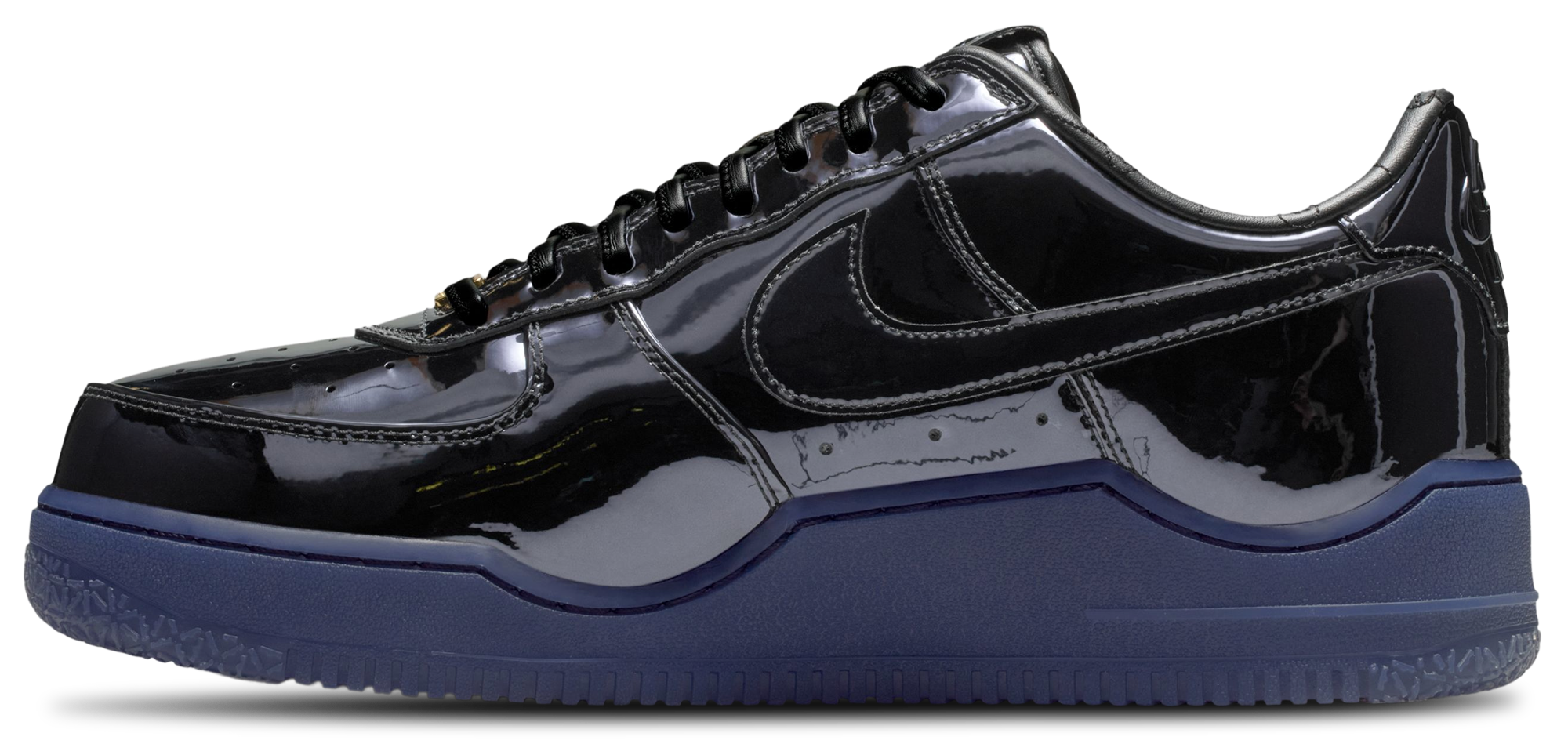 Nike Air Force 1 Low '07 - Black/Black/Gold - Image 2