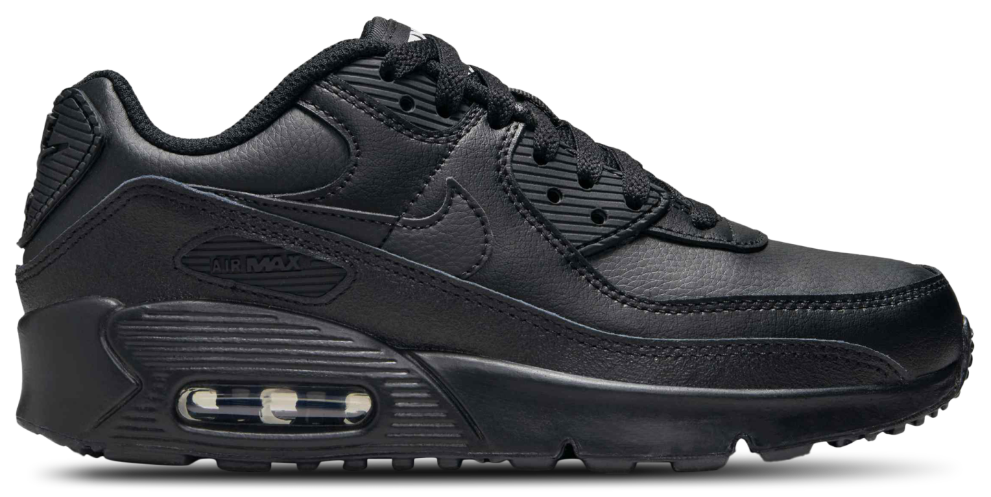 Nike Air Max 90 童款 - Black/Black/White - Image 1