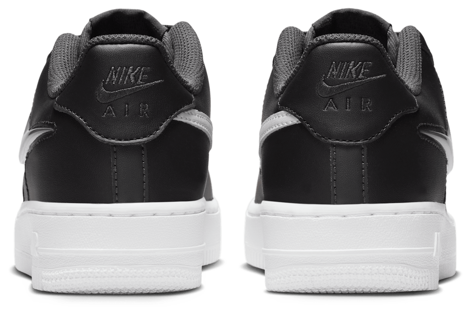 Nike Air Force 1 童款 - Vast Grey/Dark Smoke Grey/Black - Image 3