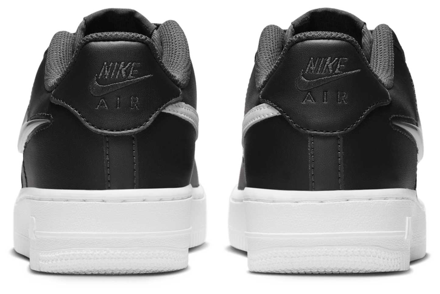 Nike Air Force 1 童款 - Vast Grey/Dark Smoke Grey/Black - Image 3