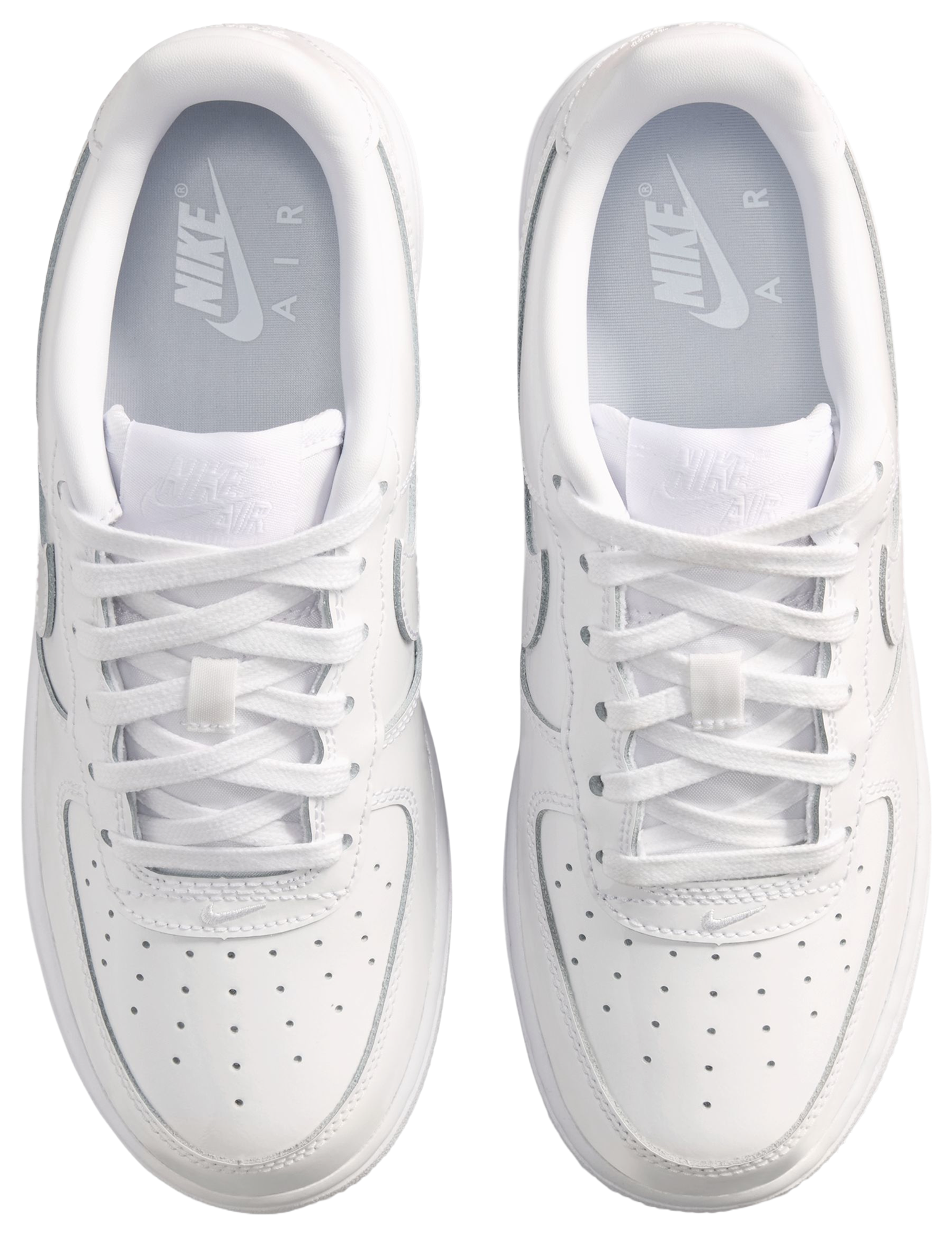 Nike Air Force 1 Low 童款 - White/White - Image 4