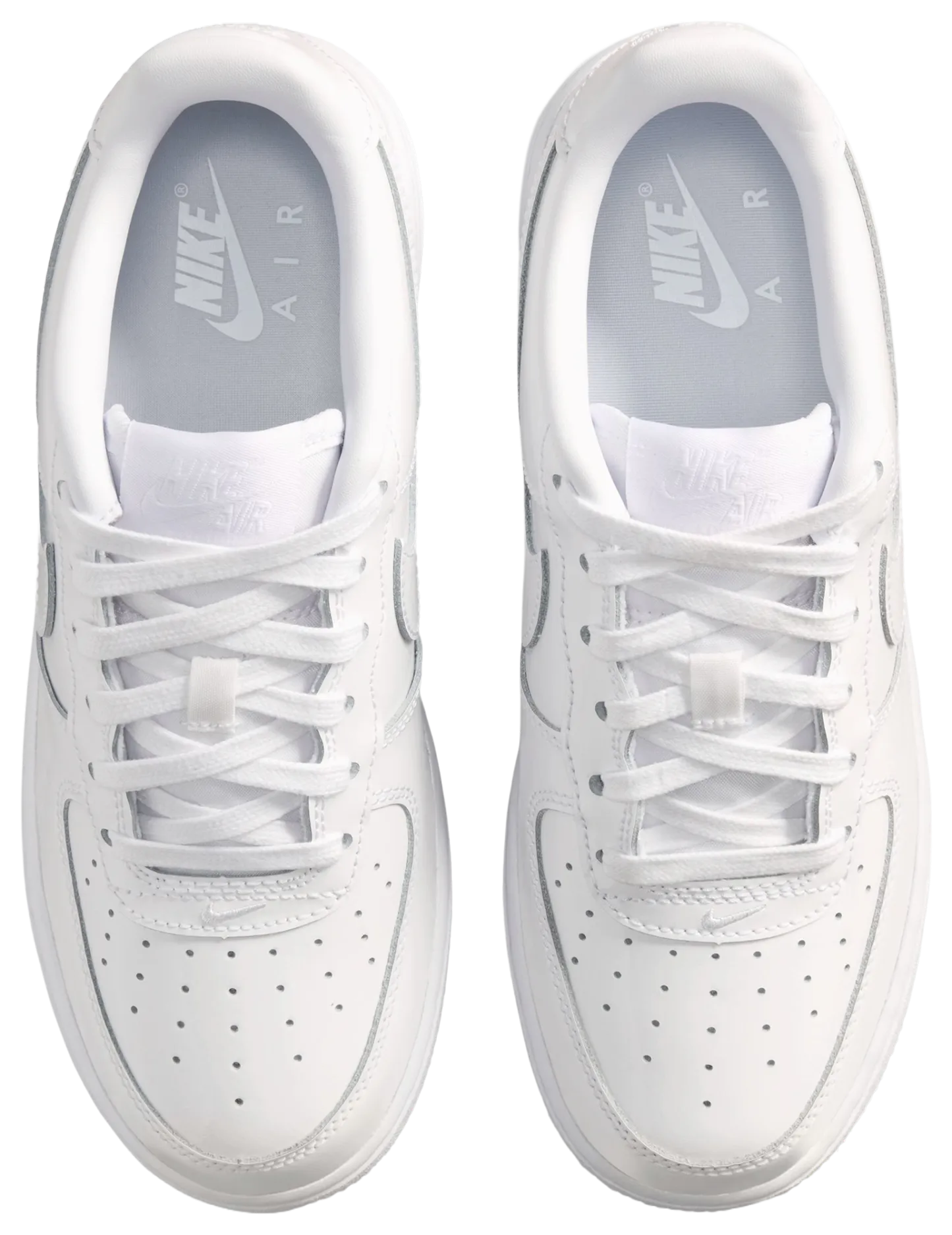 Nike Air Force 1 Low 童款 - White/White - Image 4