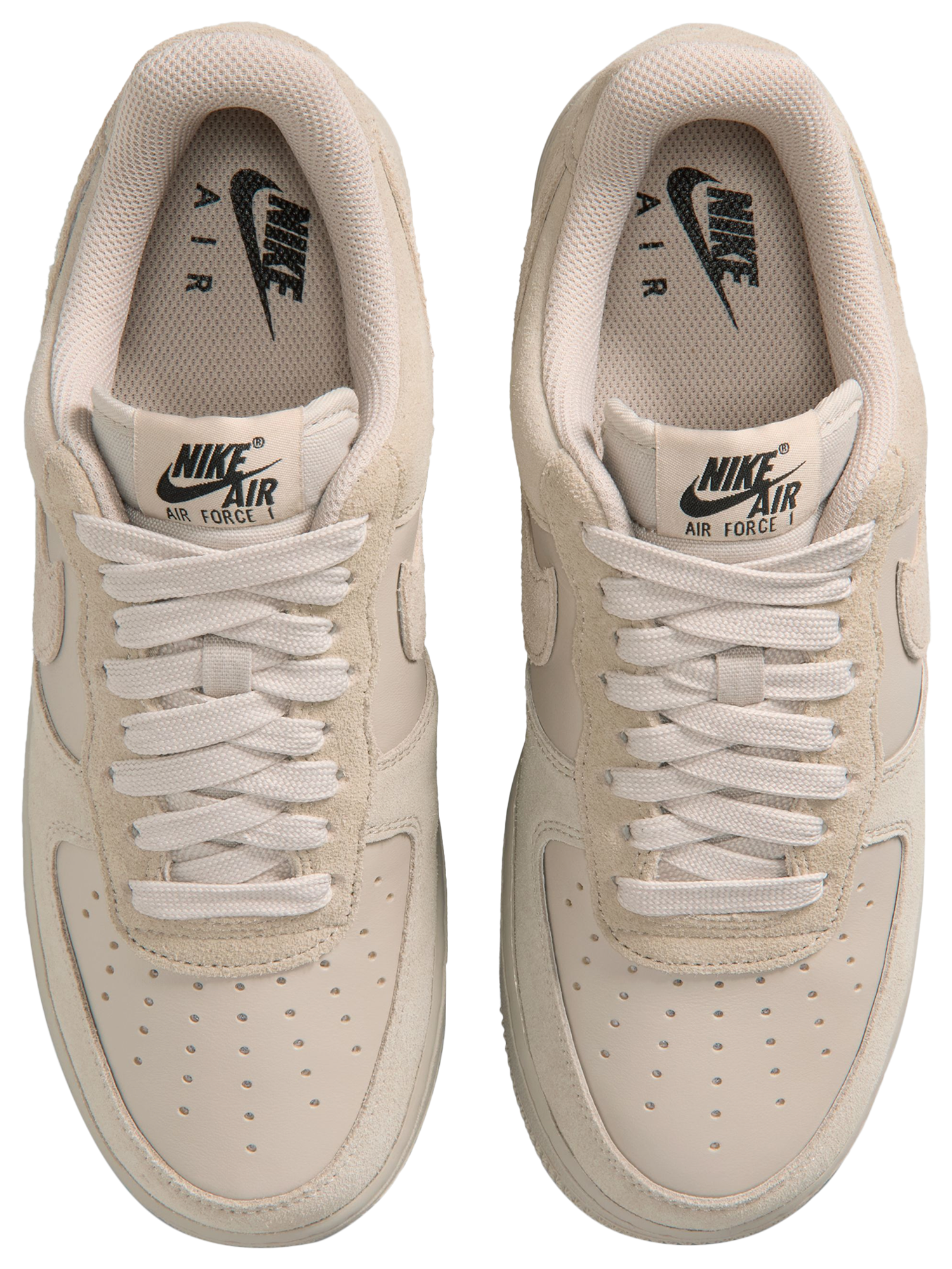 Nike Air Force 1 '07 FL1 - Metallic Silver/Black/Cream - Image 4