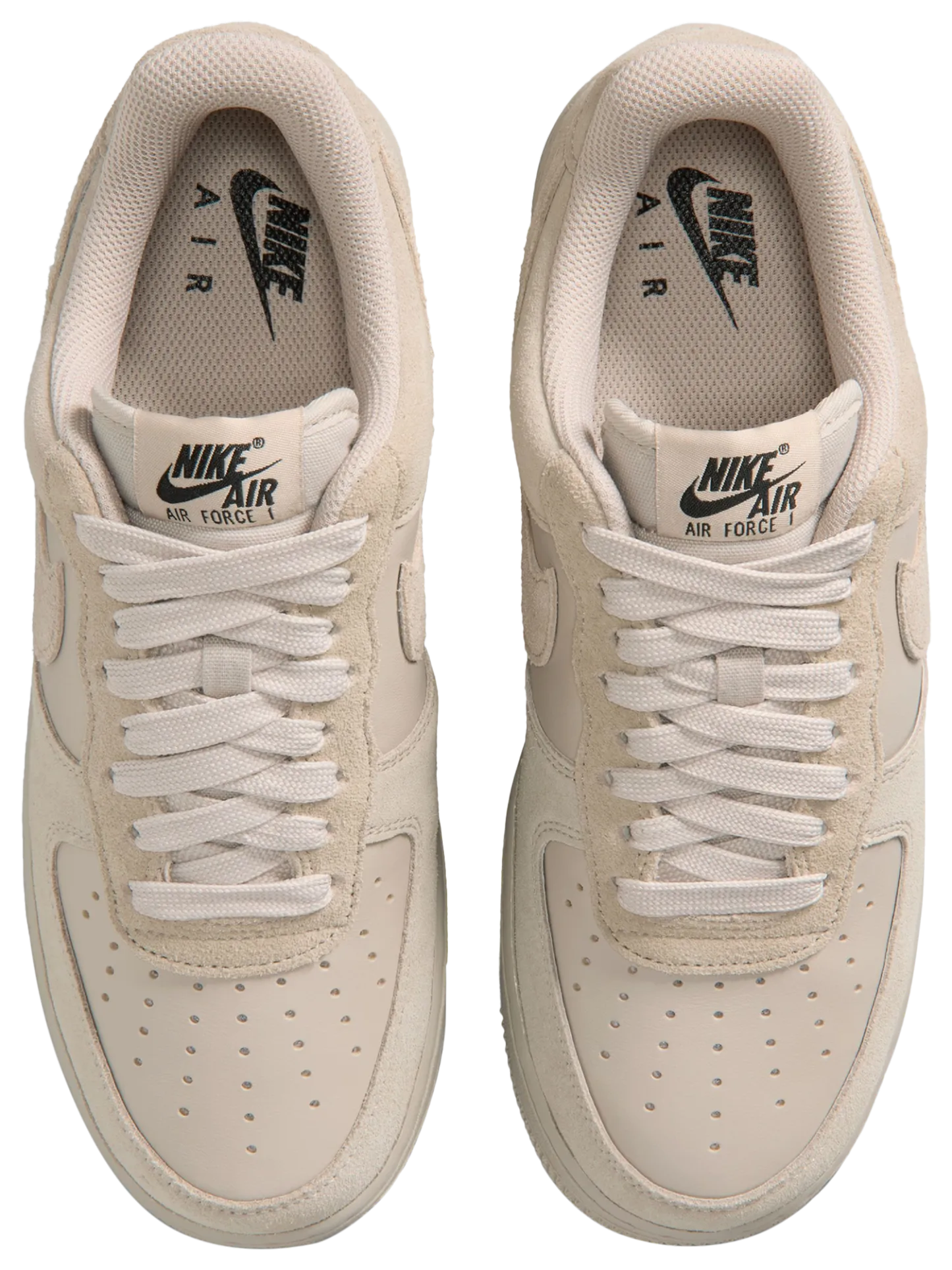 Nike Air Force 1 '07 FL1 - Metallic Silver/Black/Cream - Image 4