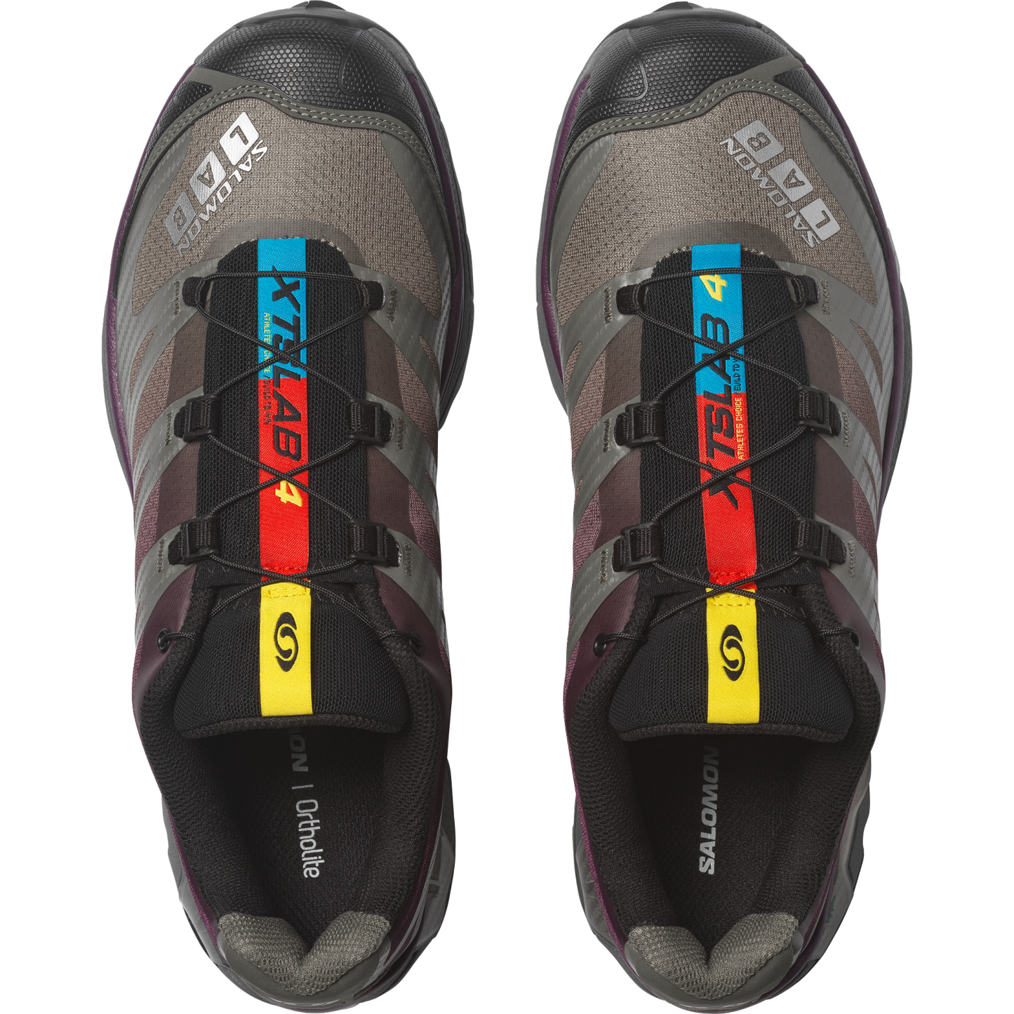 Salomon XT-4 OG - Black / Grape Leaf / Winter Bloom - View 2