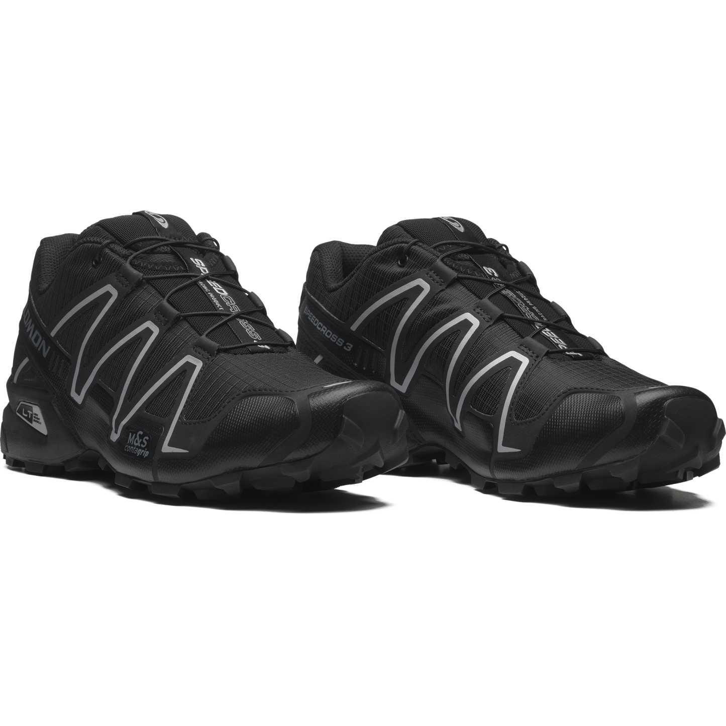 Salomon SPEEDCROSS 3 - Black / Ftw Silver / Black - View 3