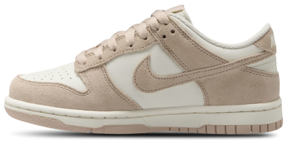 Nike Dunk Low Suede 童款 - White/Tan - Image 2