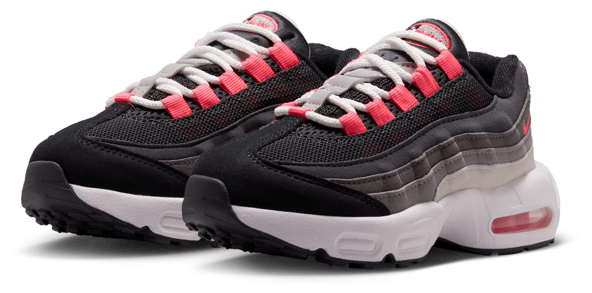 Nike Air Max 95 童款 - Anthracite/Solar Red - Image 6