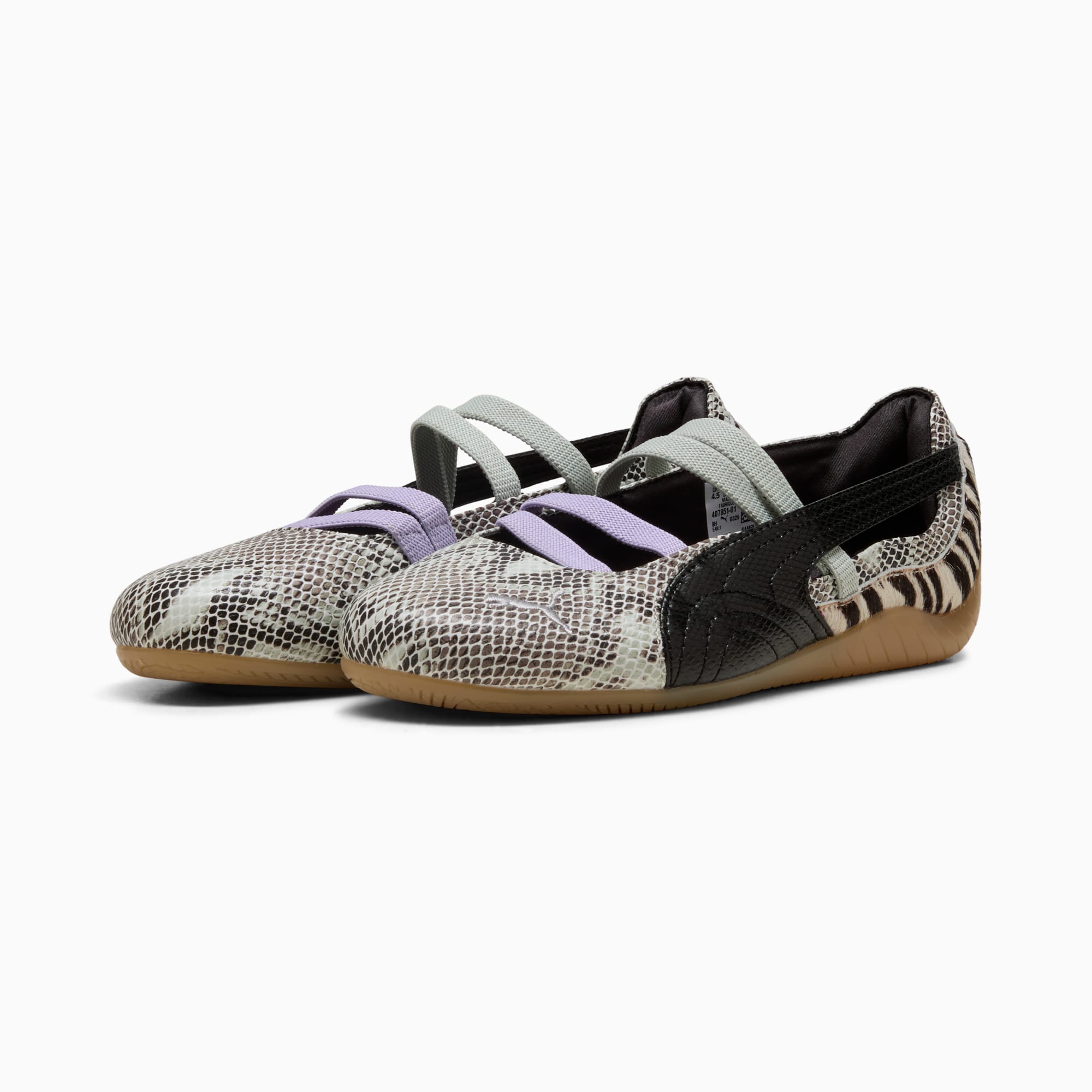Speedcat Ballet Mixed Feel Women's Sneakers - PUMA Black-Cashew Brown-Light Lavender - 4