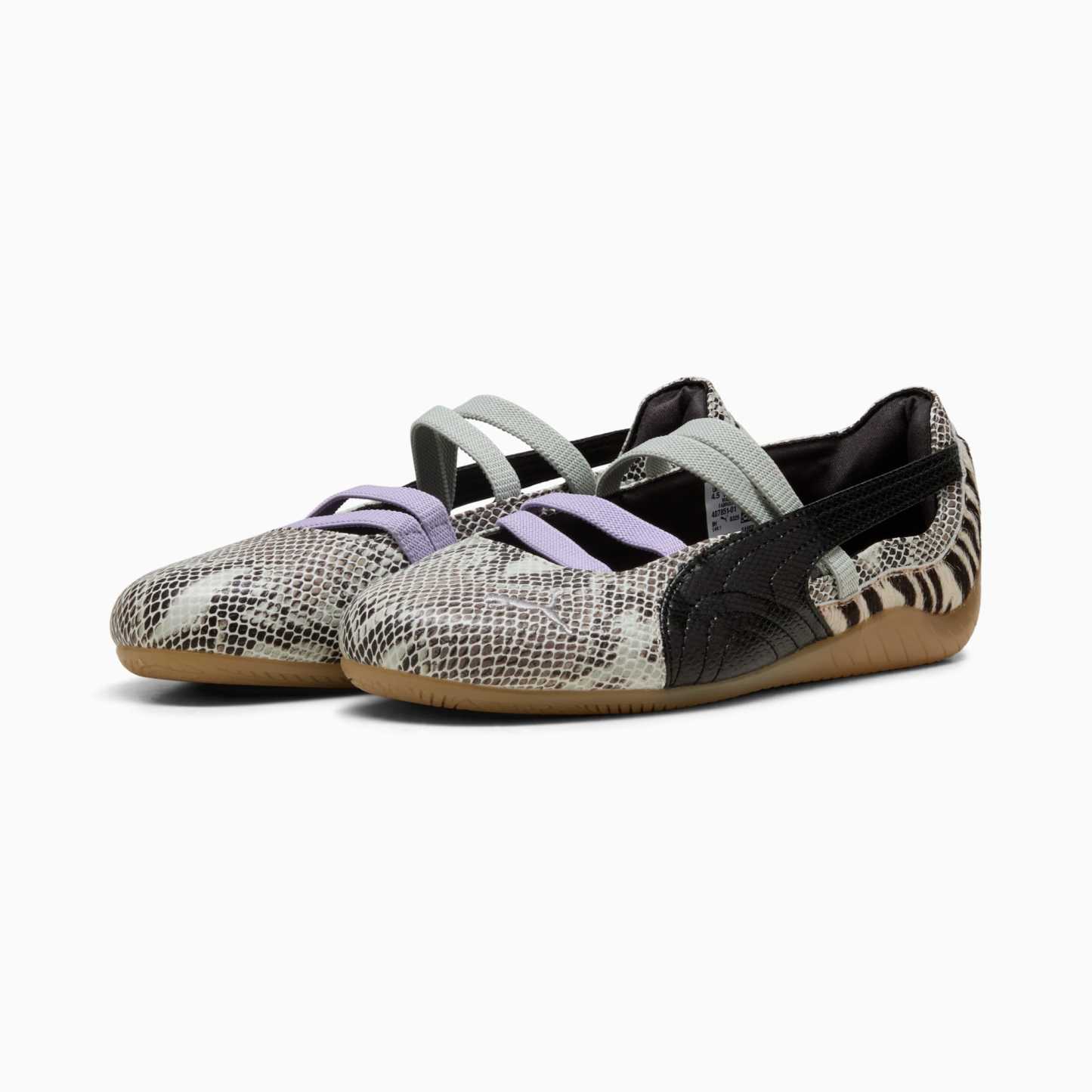 Speedcat Ballet Mixed Feel Women's Sneakers - PUMA Black-Cashew Brown-Light Lavender - 4