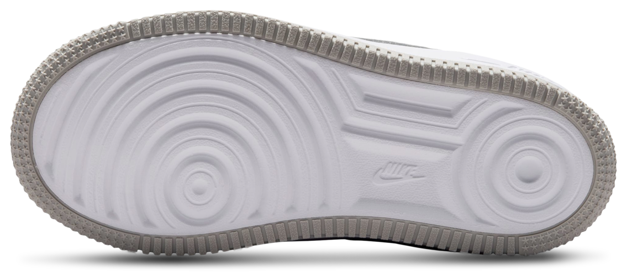 Nike Air Force 1 Low 童款 - Grey/White/Orange - Image 5