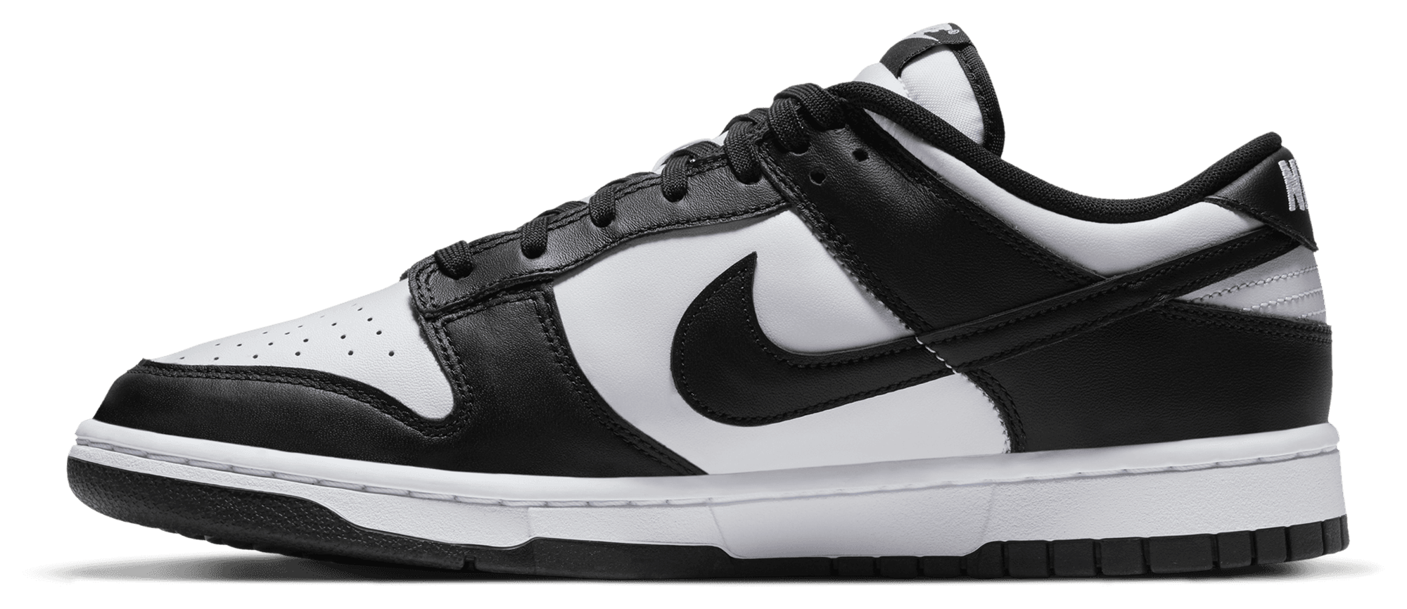 Nike Dunk Low Retro - White/White/Black - Image 2