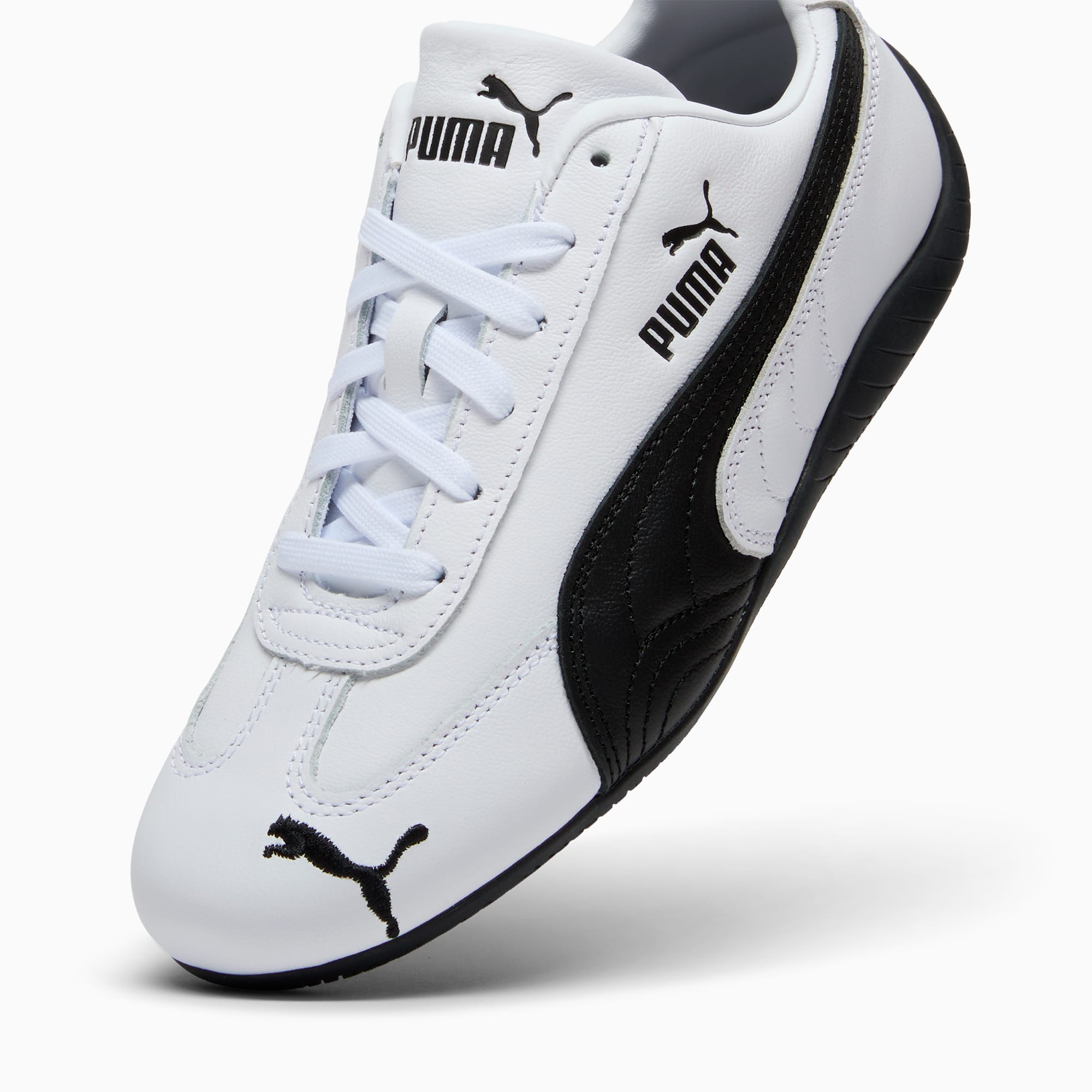 Speedcat Leather Women's Sneakers - PUMA White-PUMA Black - 8