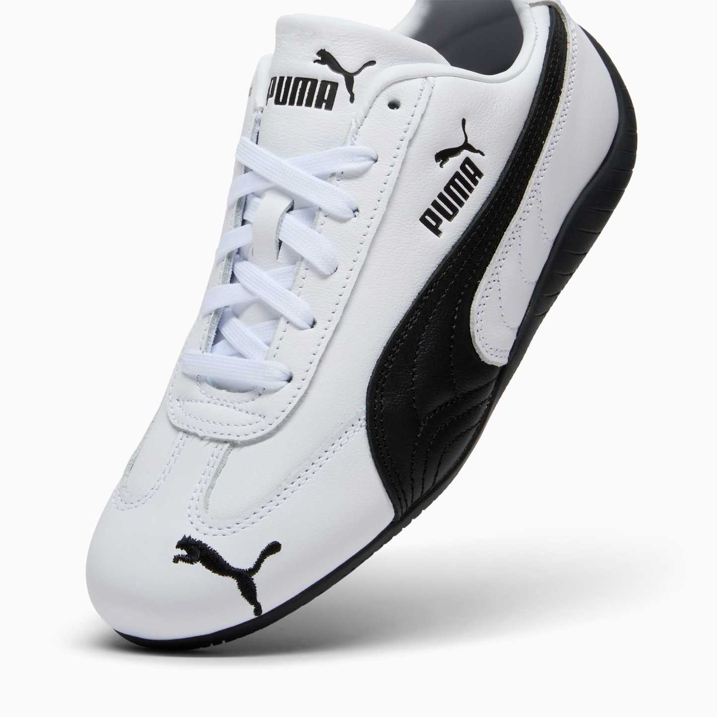 Speedcat Leather Women's Sneakers - PUMA White-PUMA Black - 8