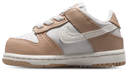 Nike Dunk Low 童款 - White/Silver - Image 2