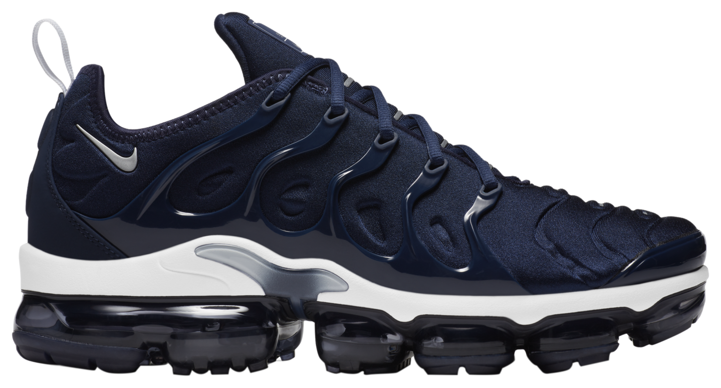 Nike Air Vapormax Plus - Midnight Navy/Metallic Silver/White - Image 1