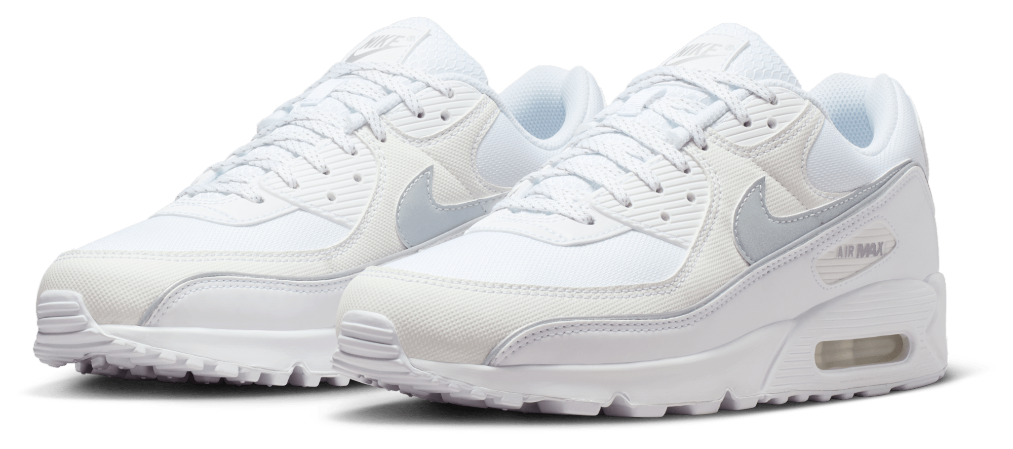 Nike Air Max 90 Prm Reflect - White/Mtlc Silver/White - Image 6