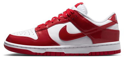 Nike Dunk Low - White/Red/Silver - Image 2