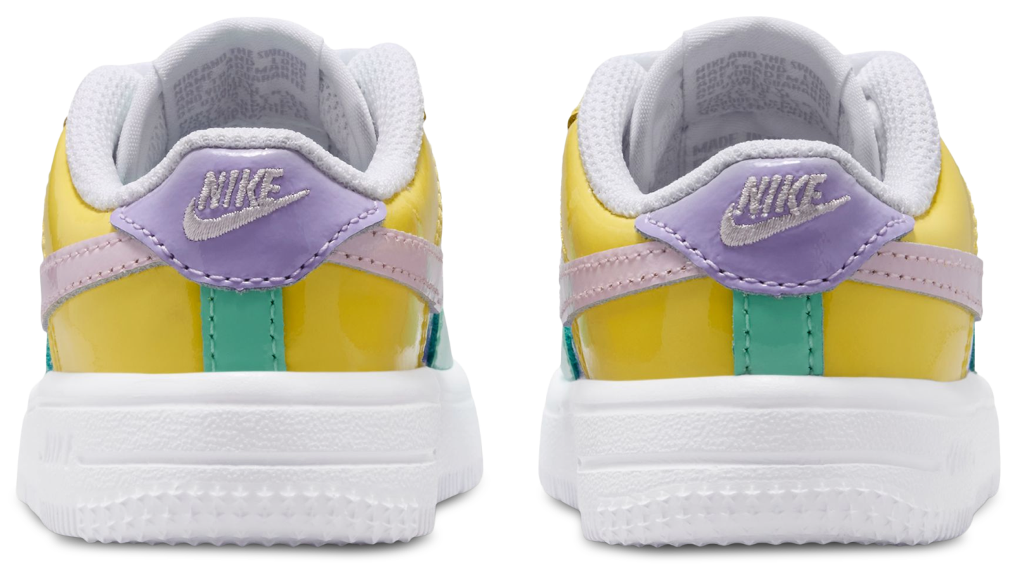 Nike Force 1 Low 童款 - Yellow Pulse/Pink Foam/Emerald Rise - Image 3