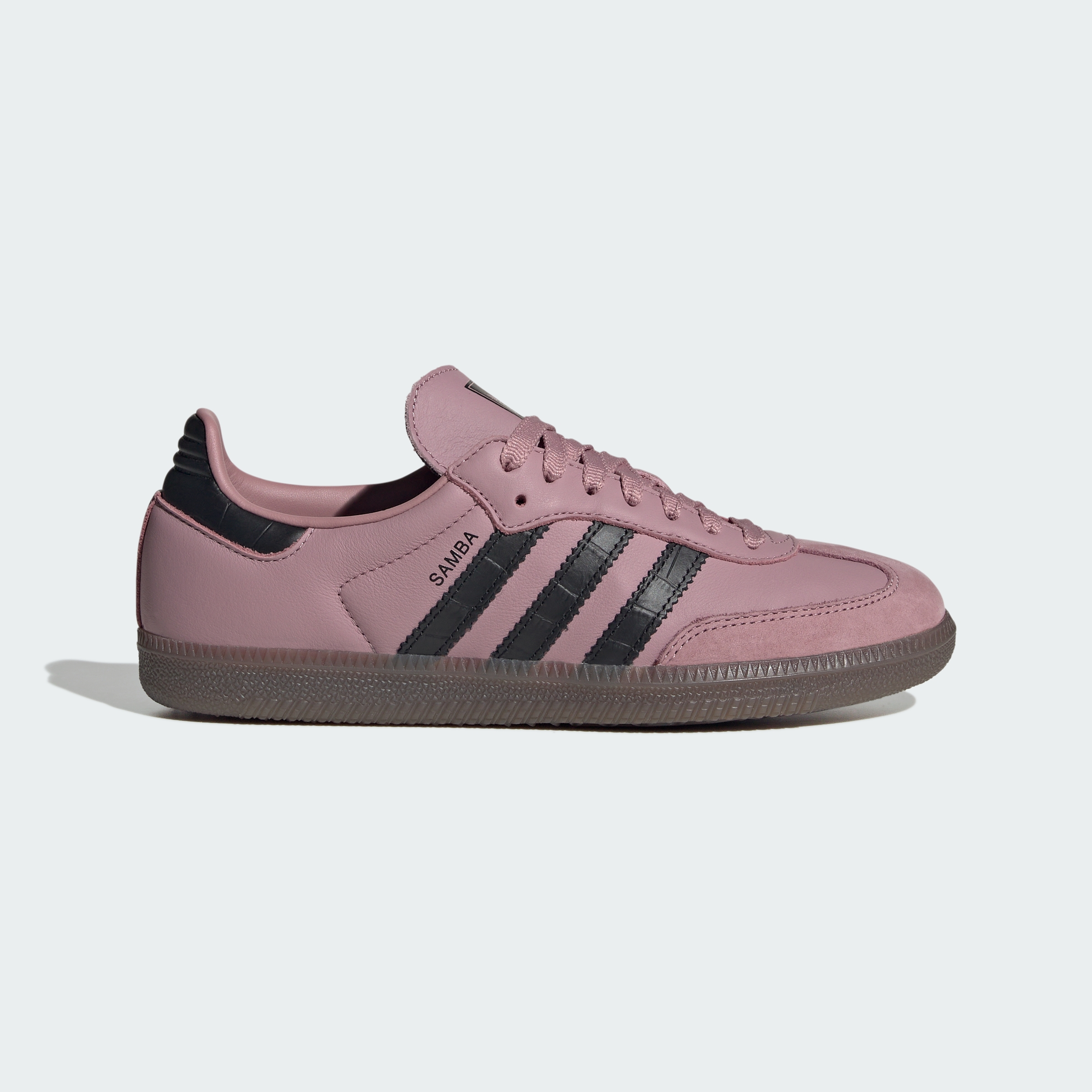 adidas SAMBA OG SHOES - Magic Mauve / Core Black / Gum - View 3