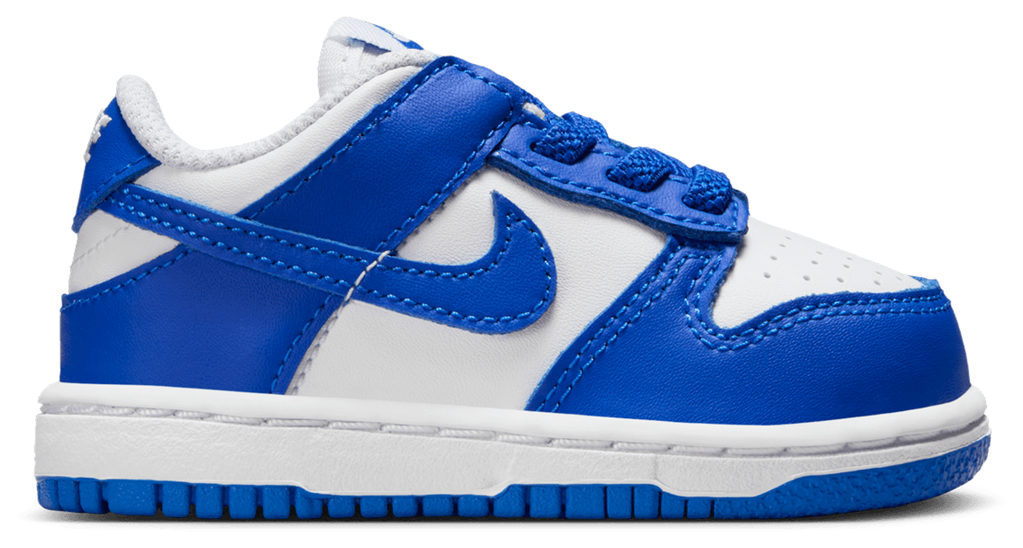 Nike Dunk Low 童款 - White/Blue - Image 1