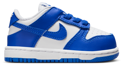 Nike Dunk Low 童款 - White/Blue - Image 1