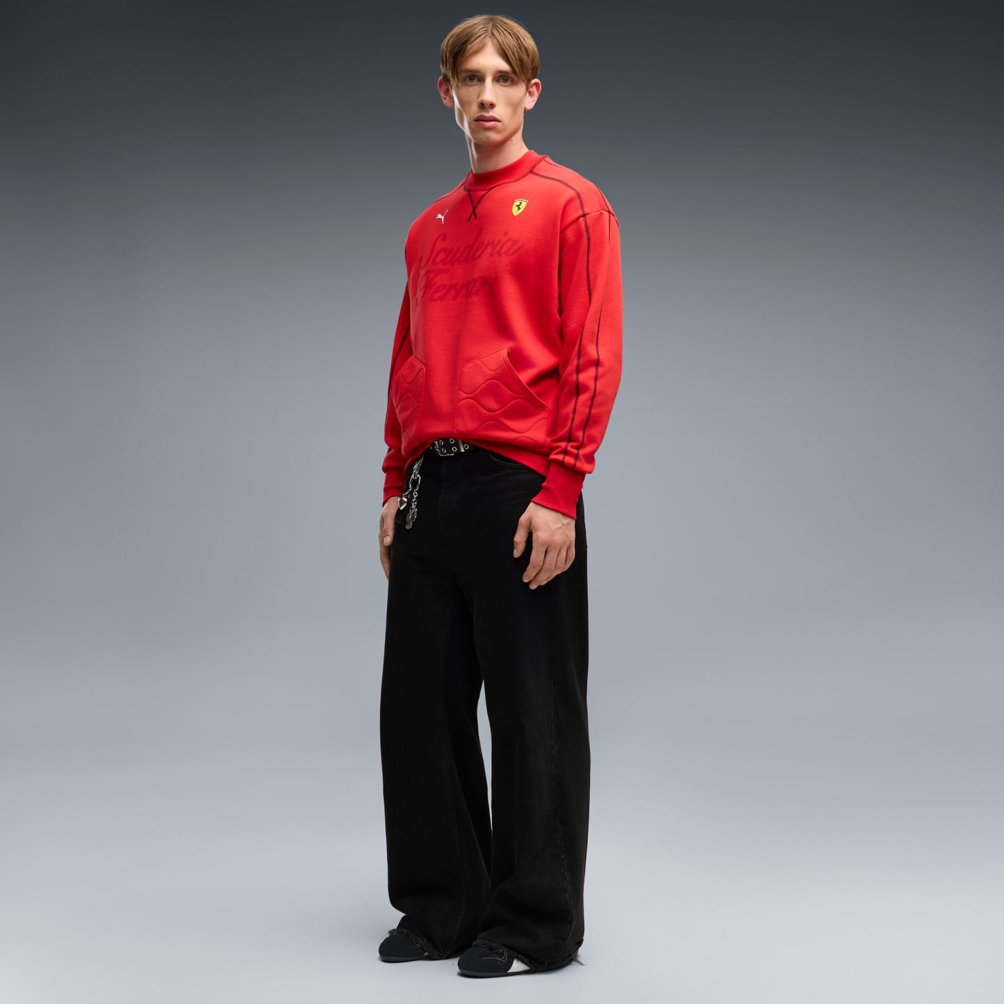 Scuderia Ferrari Speedcat Sneakers - PUMA Black-PUMA White-Rosso Corsa - 3
