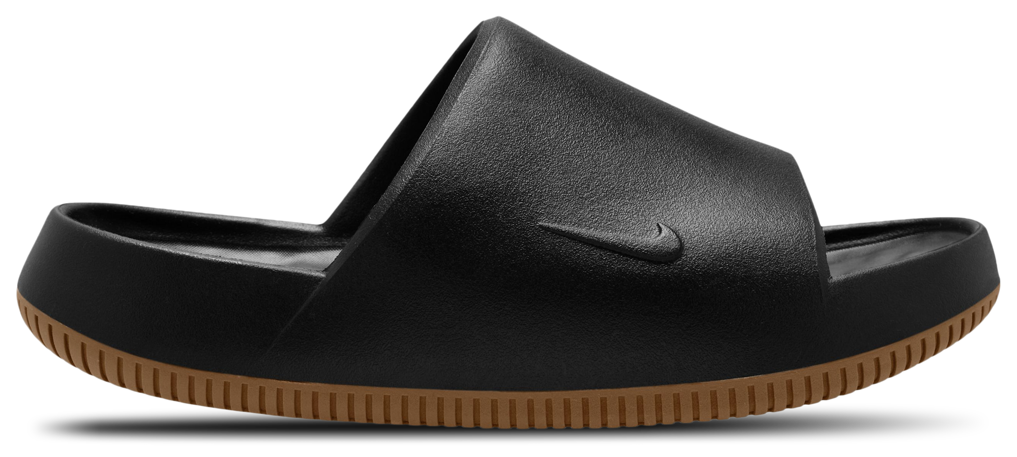 Nike Calm Slides 2.0 - Black/Medium Gum Brown/Black - Image 1