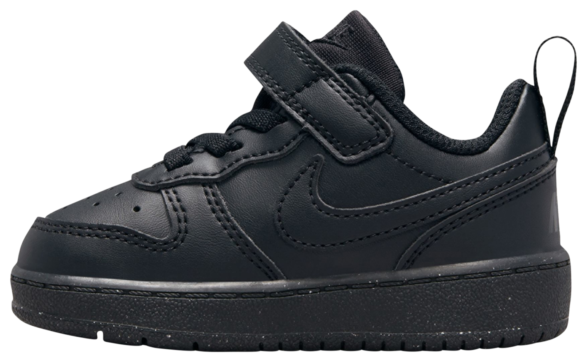 Nike Court Borough Low Recraft 童款 - Black/Black/Black - Image 3