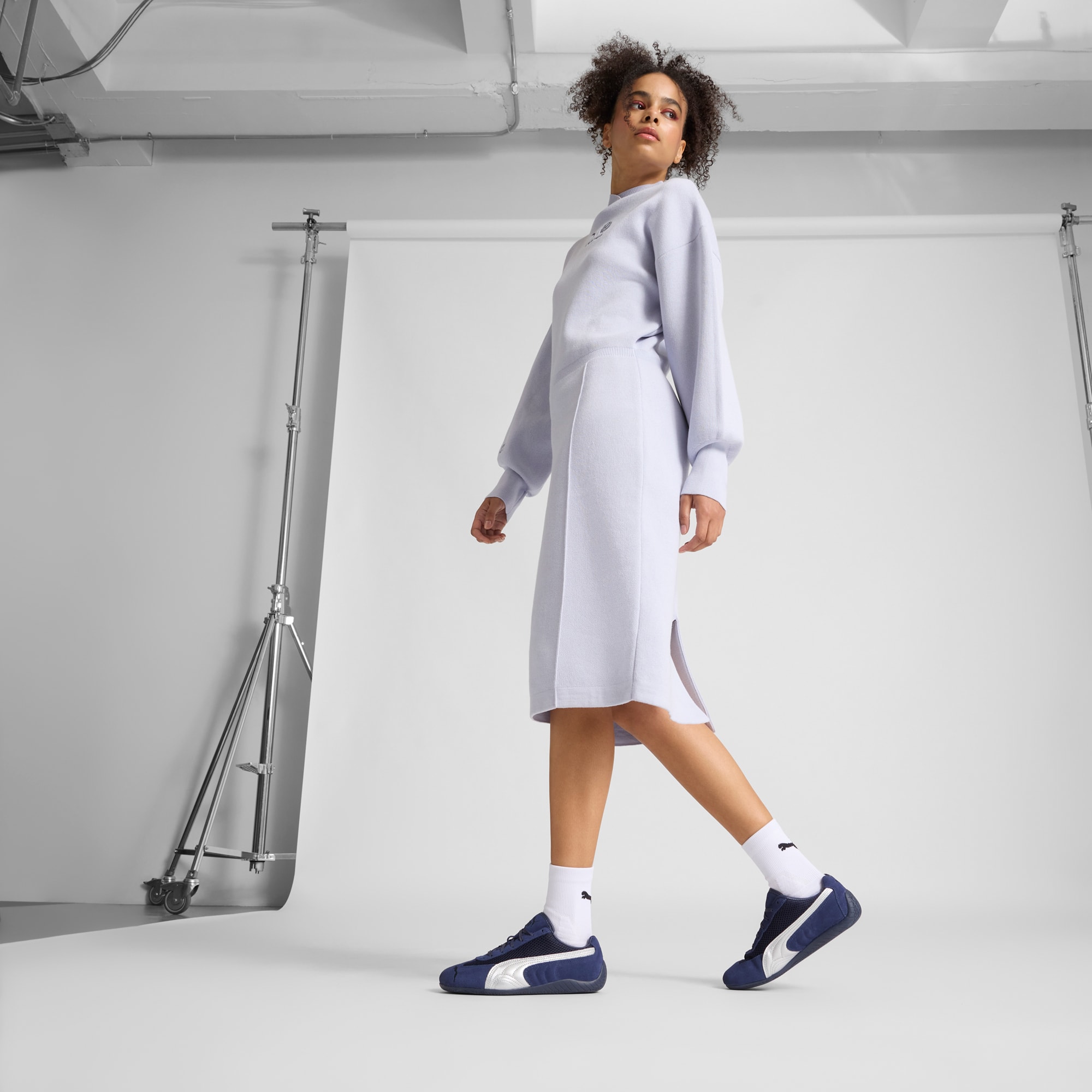 Speedcat Premium Women's Sneakers - PUMA Navy-Matte Silver - 2
