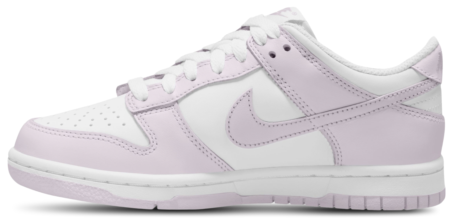 Nike Dunk Low 童款 - White/Violet - Image 2