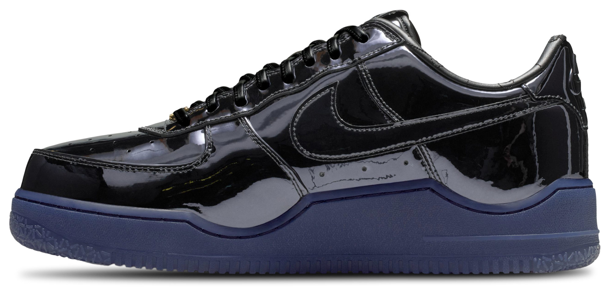 Nike Air Force 1 Low '07 - Black/Black/Gold - Image 2