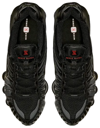 Nike Shox TL - Orange/Black/Black - Image 4