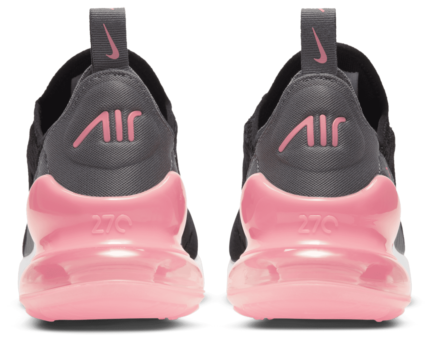 Nike Air Max 270 童款 - Black/Metallic Silver/Smoke Grey - Image 3