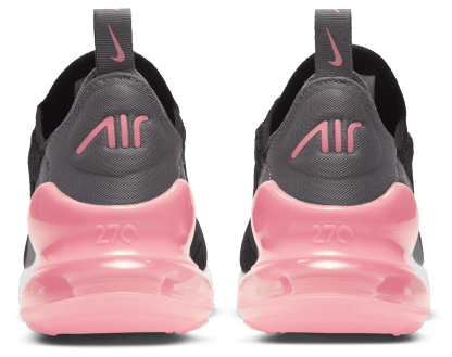 Nike Air Max 270 童款 - Black/Metallic Silver/Smoke Grey - Image 3
