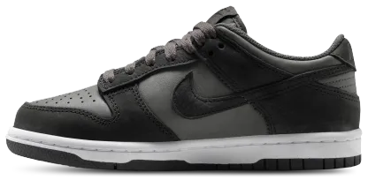 Nike Dunk Low SE 童款 - White/Black/Grey - Image 2