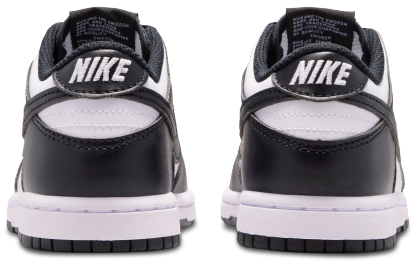 Nike Dunk Low N 童款 - Black/White - Image 3