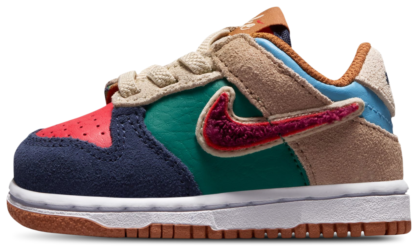 Nike Dunk Low 童款 - Red/Blue - Image 4