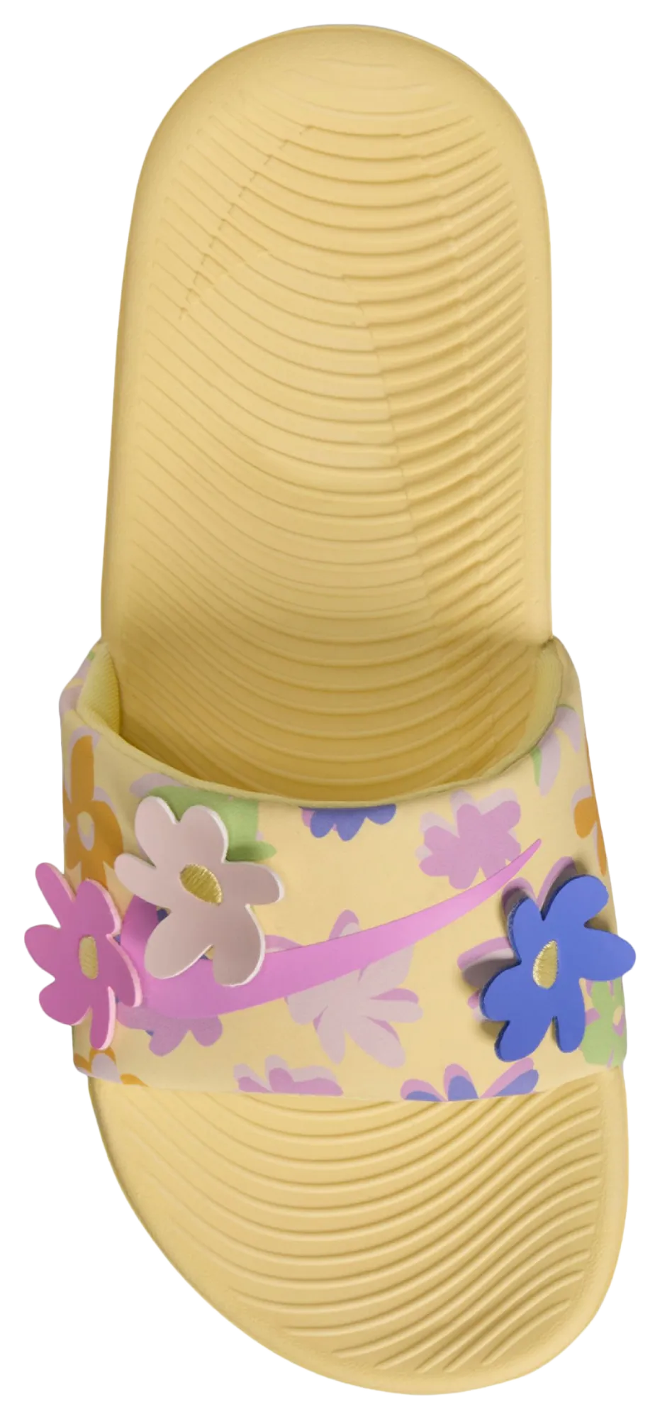 Nike Kawa Slides SE 童款 - Silt Red/Soft Yellow/Light Magenta - Image 3