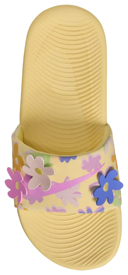 Nike Kawa Slides SE 童款 - Silt Red/Soft Yellow/Light Magenta - Image 3