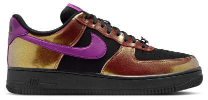 Nike Air Force 1 '07 LV8 - Men's - Gold/Black/Bold Berry - Image 1