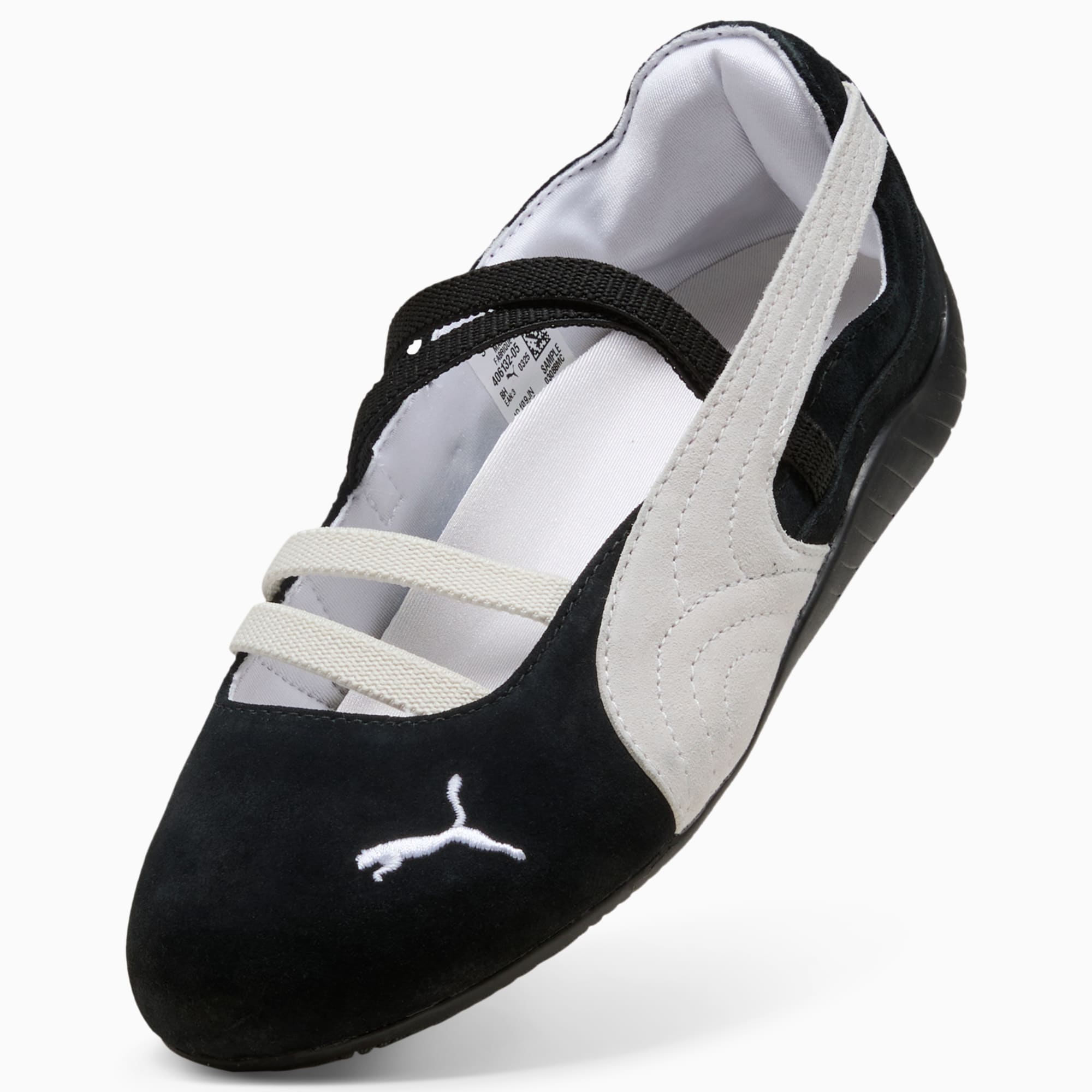 Speedcat Ballet Suede Big Kids' Sneakers - PUMA Black-PUMA White-Warm White - 8