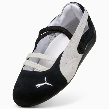 Speedcat Ballet Suede Big Kids' Sneakers - PUMA Black-PUMA White-Warm White - 8