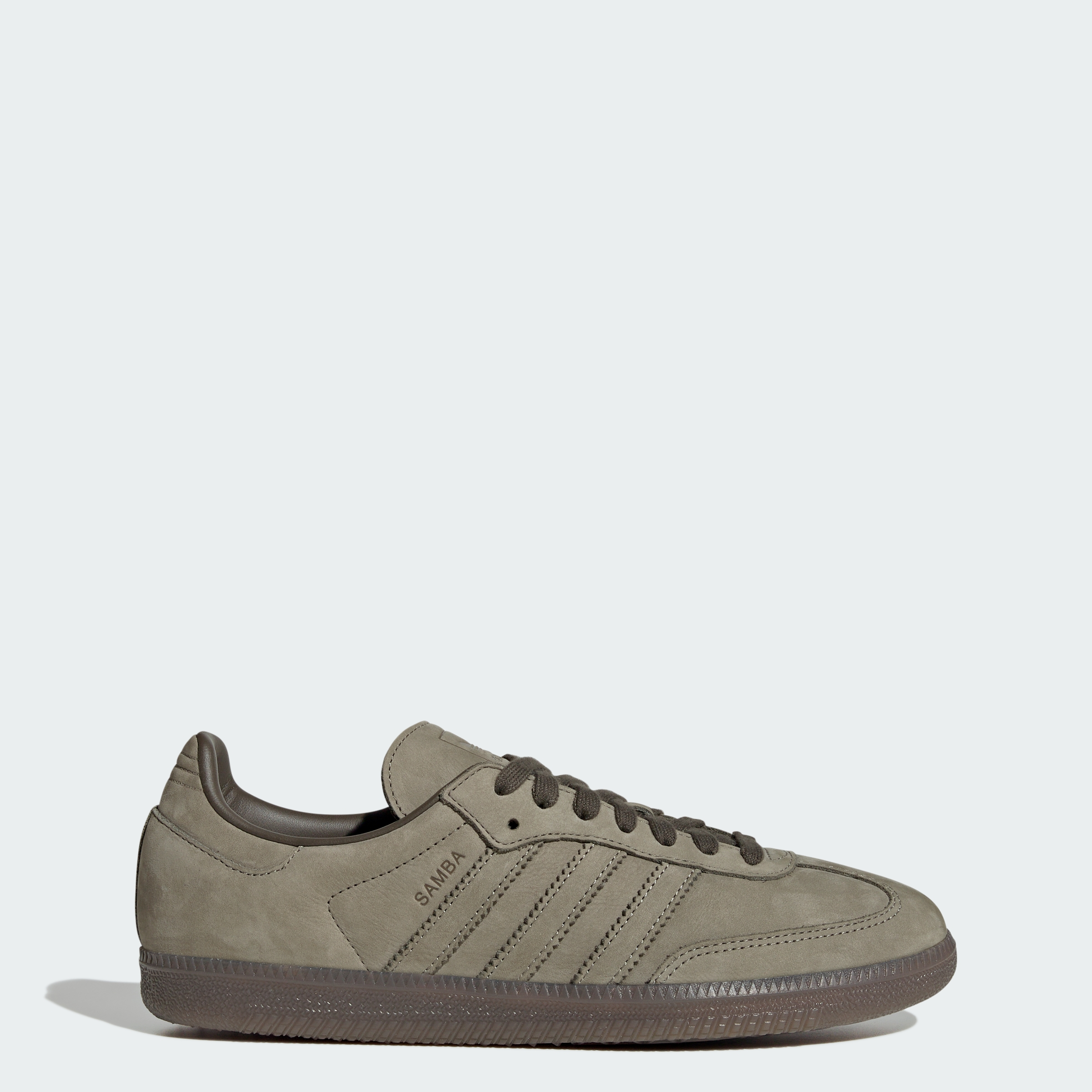 adidas SAMBA OG SHOES - Clay / Shadow Olive / Gum - View 1
