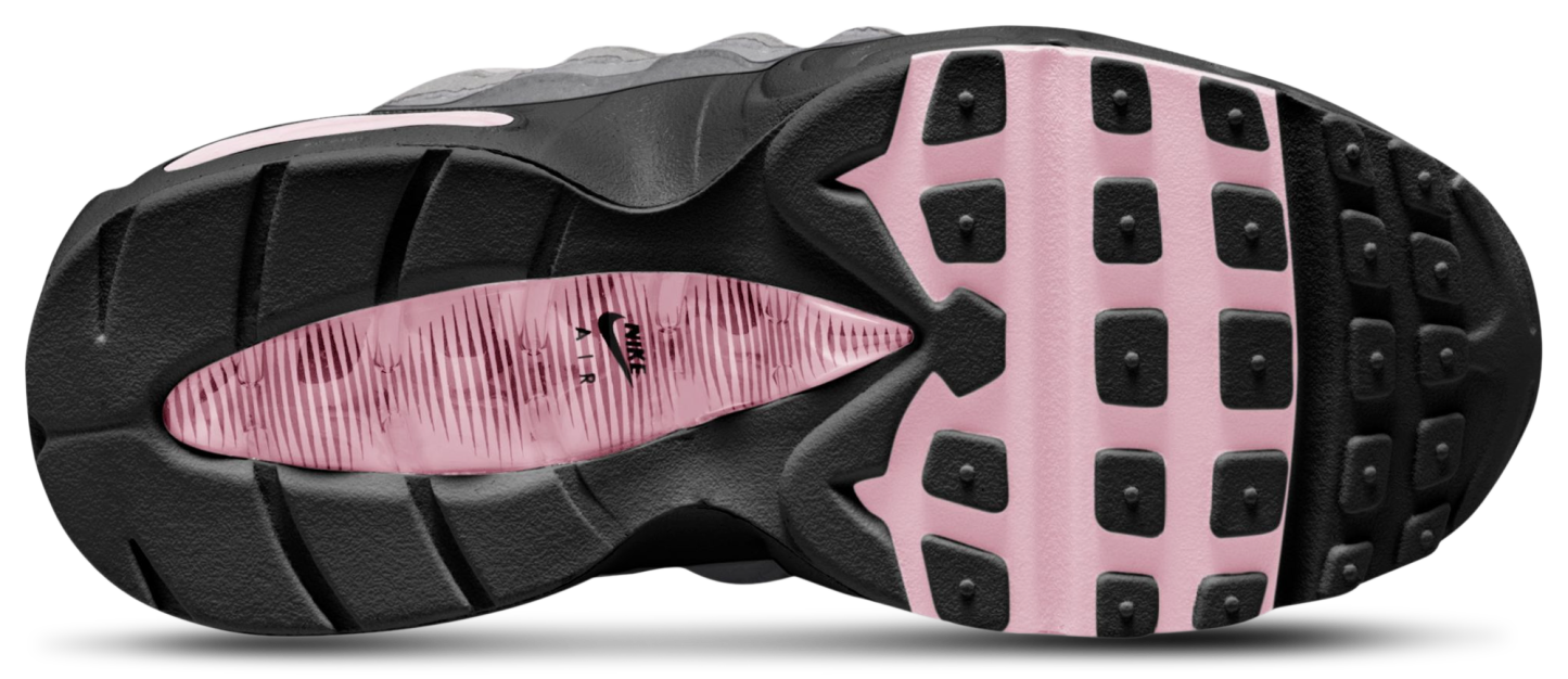 Nike Air Max 95 童款 - Pink Foam/Medium Grey/Black - Image 4