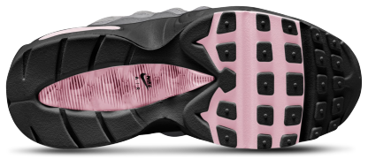 Nike Air Max 95 童款 - Pink Foam/Medium Grey/Black - Image 4