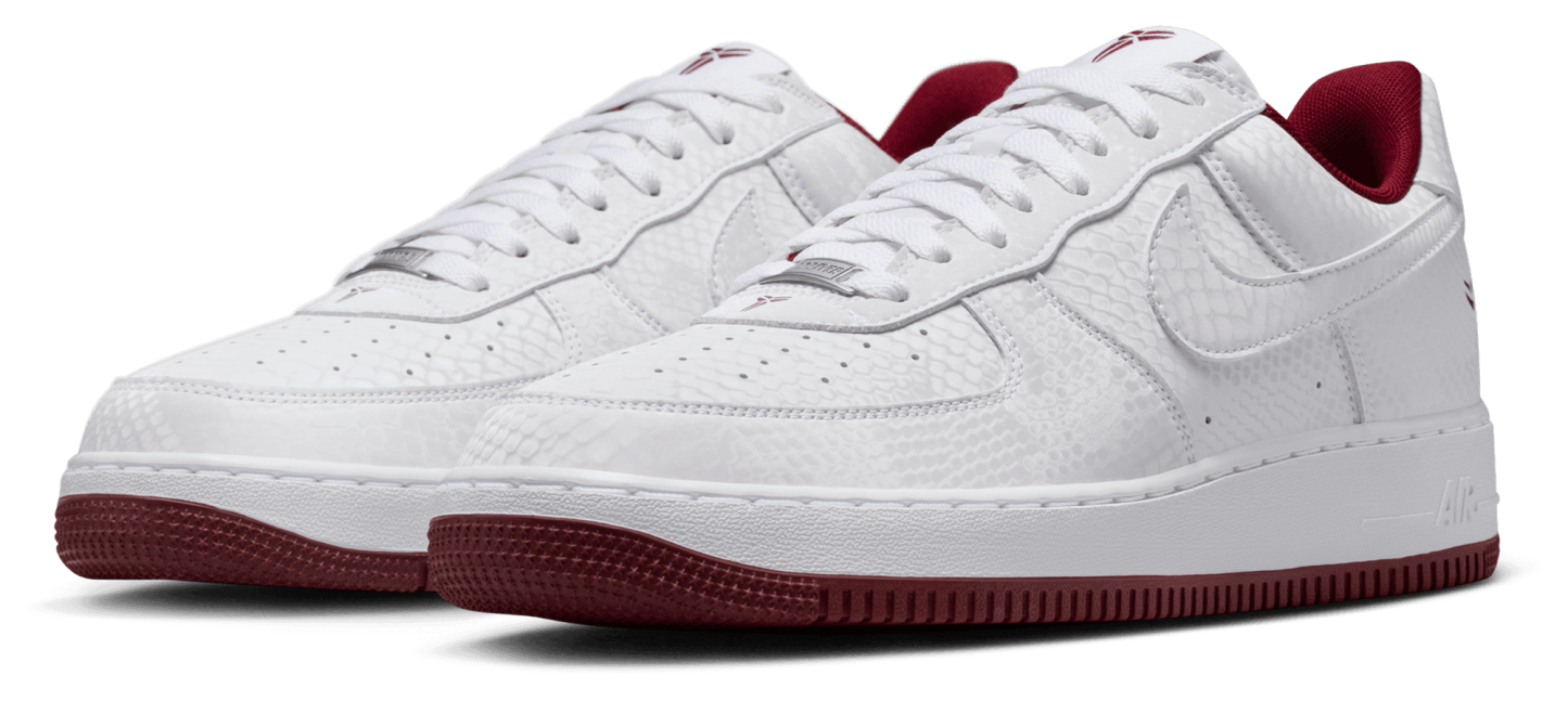Nike Kobe Air Force 1 Low - Team Red/White - Image 6