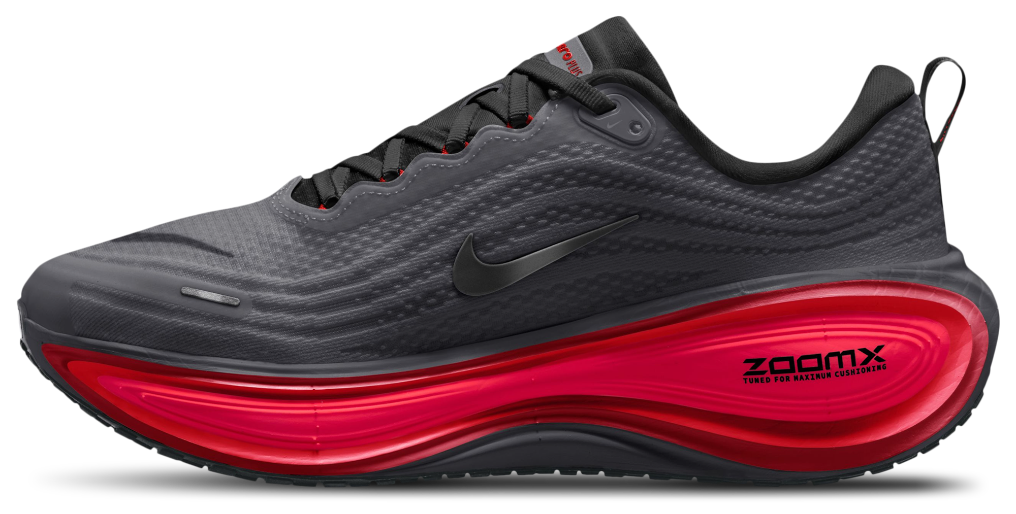 Nike Vomero Plus - Black/Gray/Red - Image 2