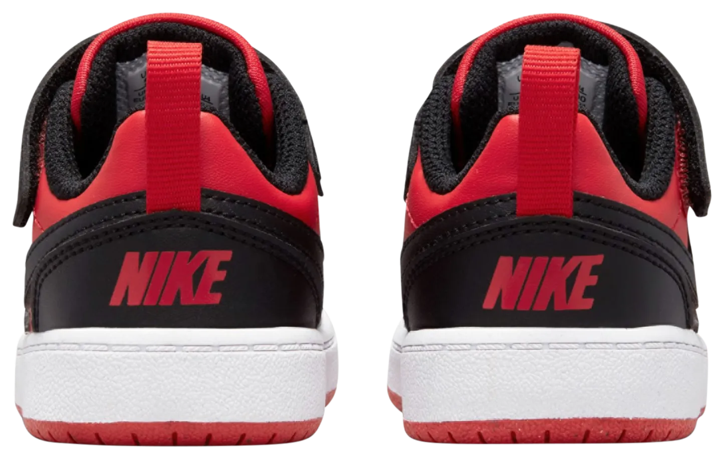 Nike Court Borough Low Recraft 童款 - White/Black/Red - Image 4