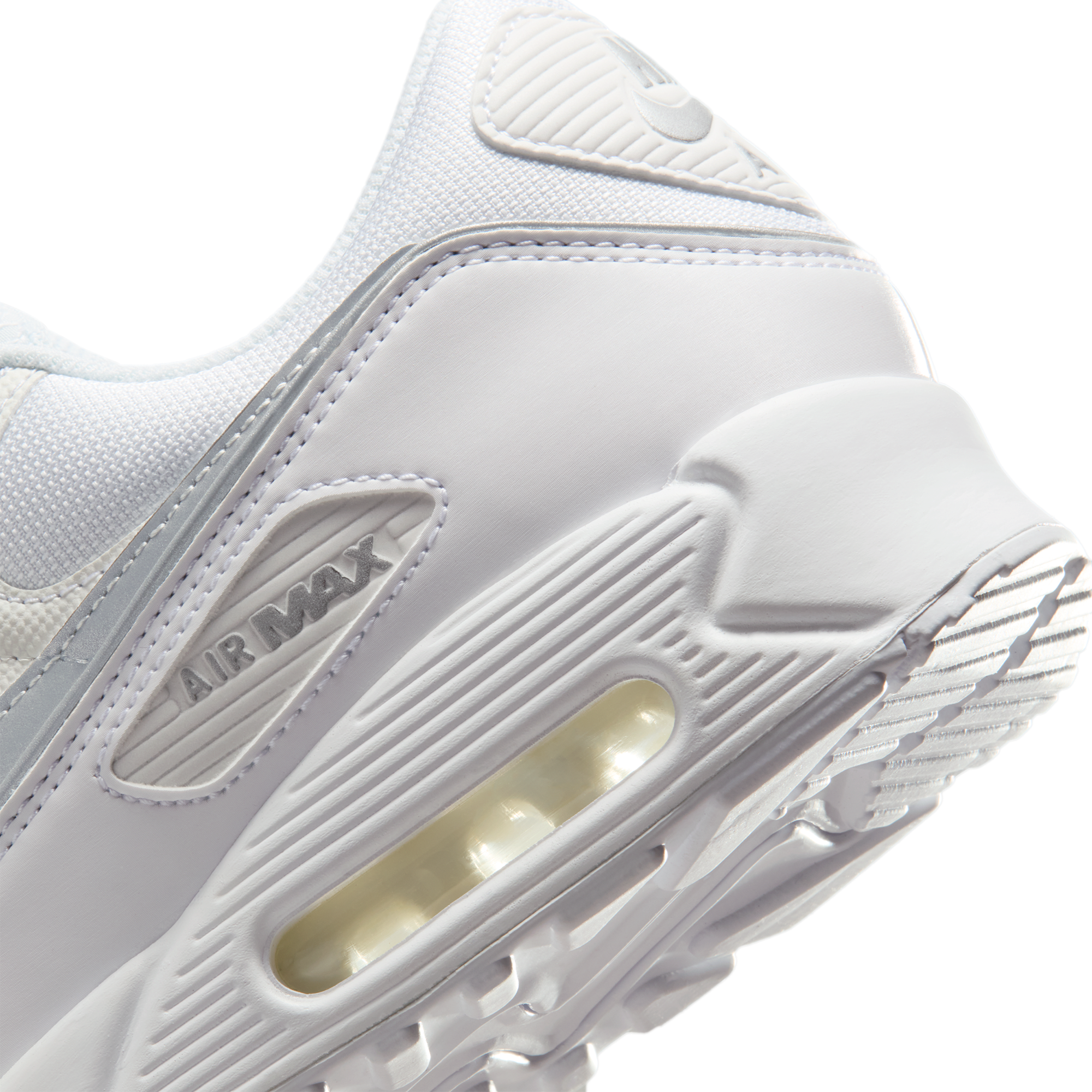Nike Air Max 90 Prm Reflect - White/Mtlc Silver/White - Image 8